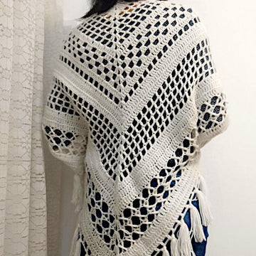 Mexicana Shawl With Sleeves