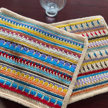 Reversible Rainbow Placemats