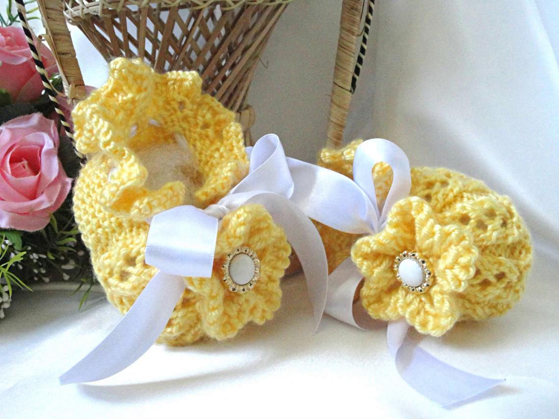 Baby Girl Shoes Newborn Knitted Baby PATTERN