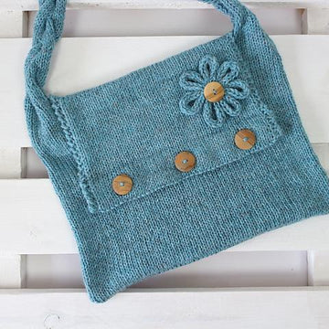 Knitting Pattern Seamless Knit Bag Pattern – One Piece Shoulder Bag Knitting Pattern