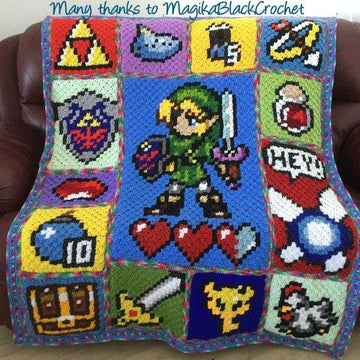 The Legend of Zelda inspired graph for C2C blanket