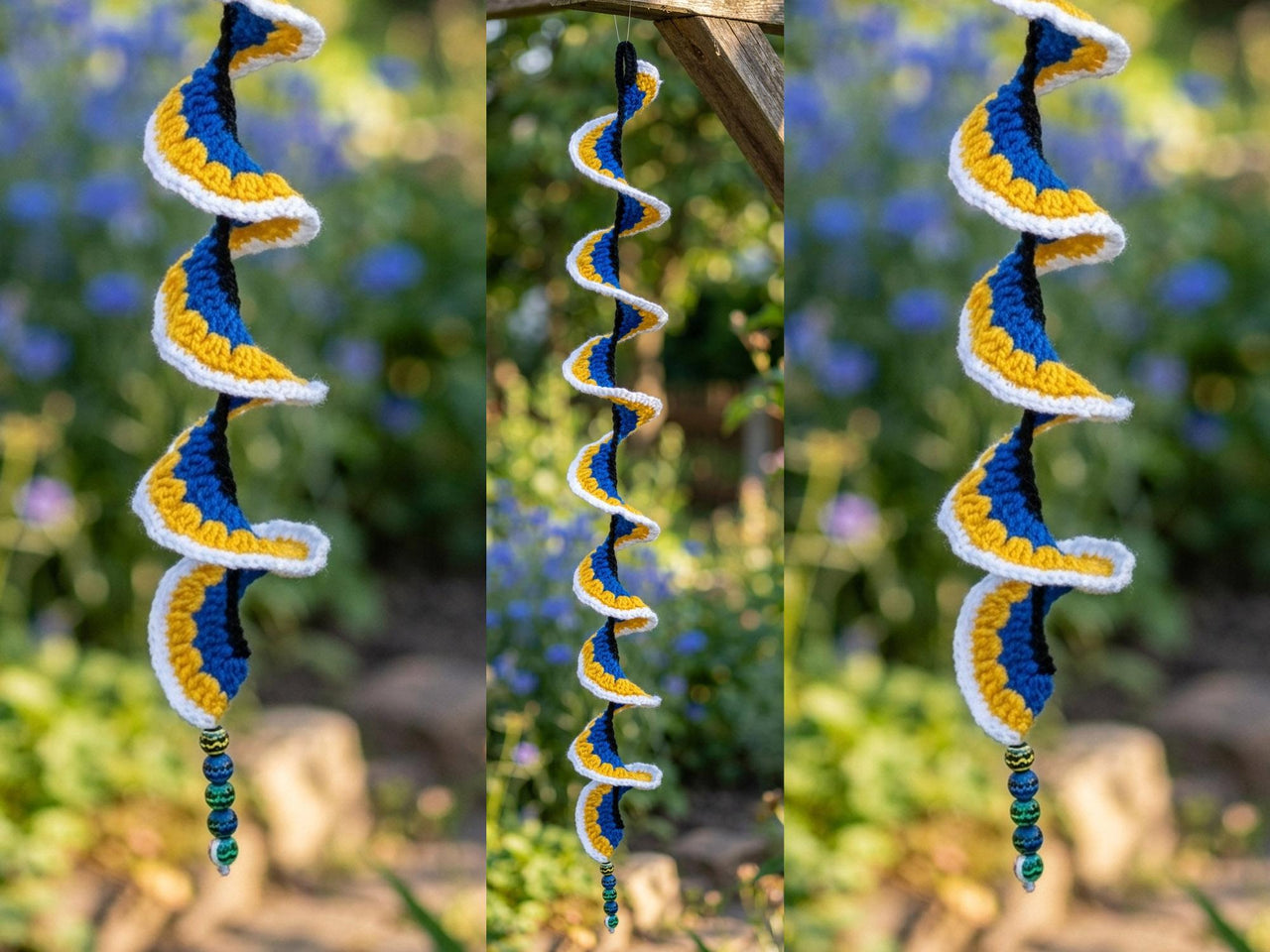 Crochet Pattern Colorful Wind Spinner