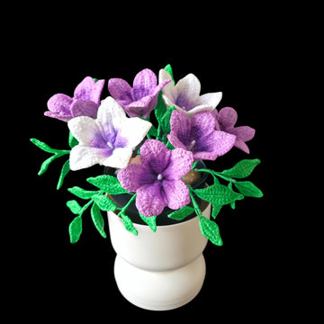 Crochet Petunia flowers