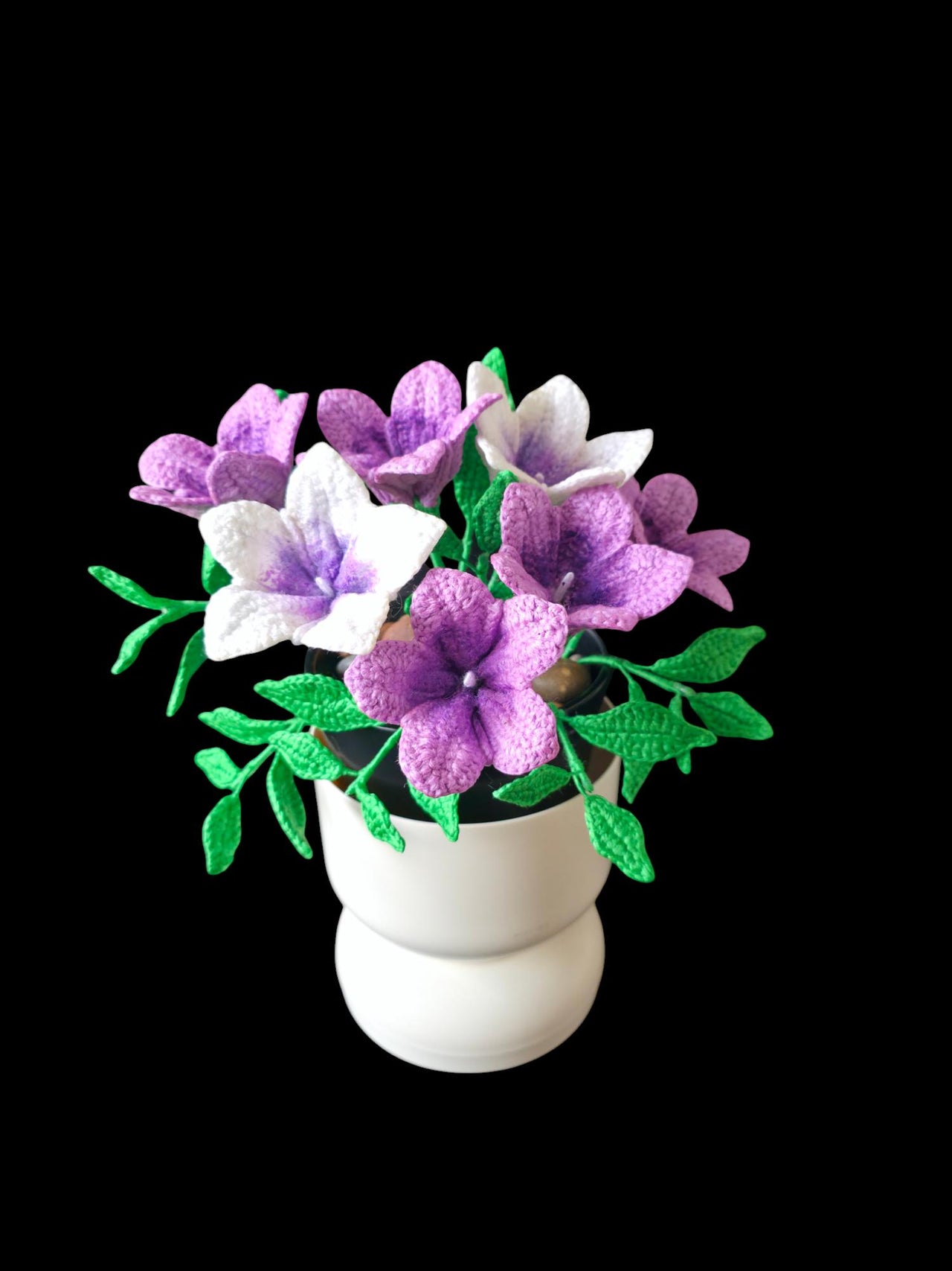 Crochet Petunia flowers