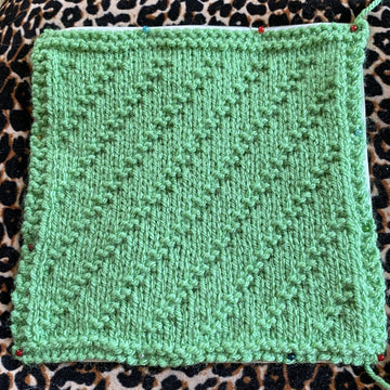 Knit and Purl Patchwork Blanket