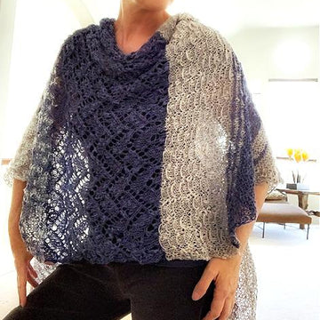 Casual delft shawl