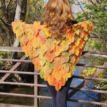 Maple Leaf Crochet Shawl