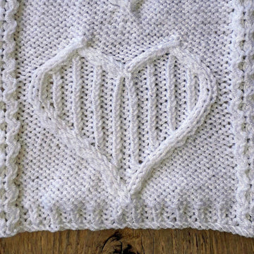 With All My Heart baby blanket