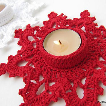 Candle Holder "Melting Snowflake"
