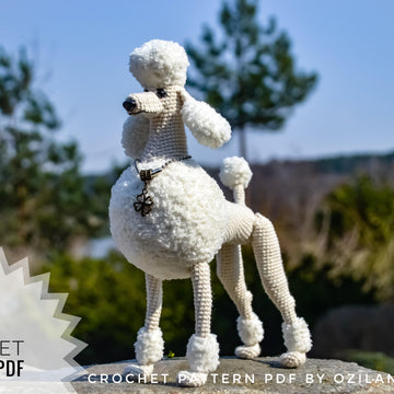 Crochet Pattern Leonardo the poodle Amigurumi toy
