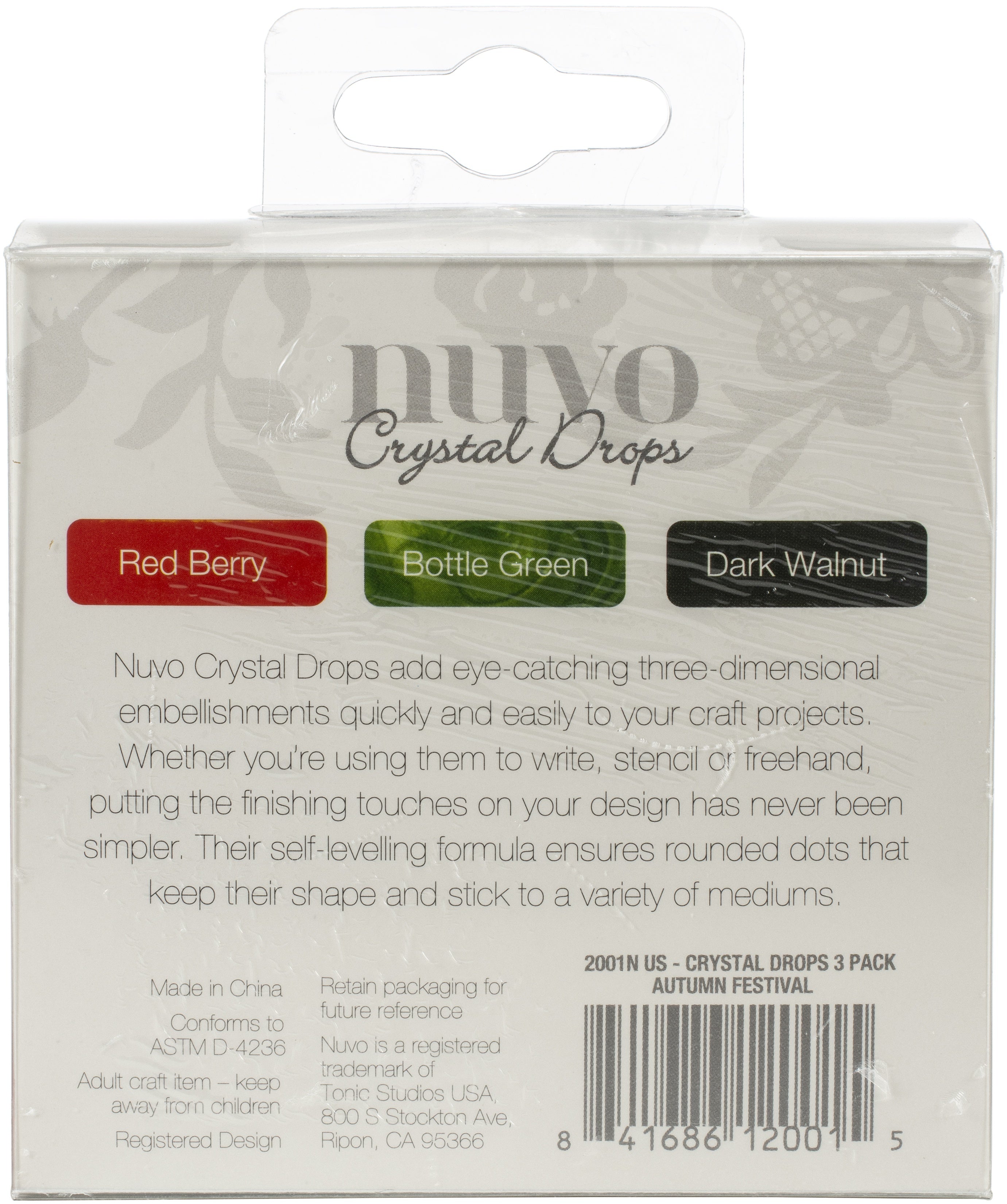 Tonic Studios Nuvo Crystal Drops 3/Pkg - Autumn Festival