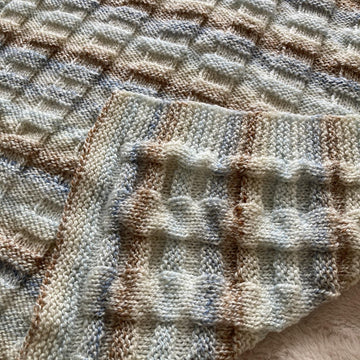 Reversible Baby Blanket in DK yarn