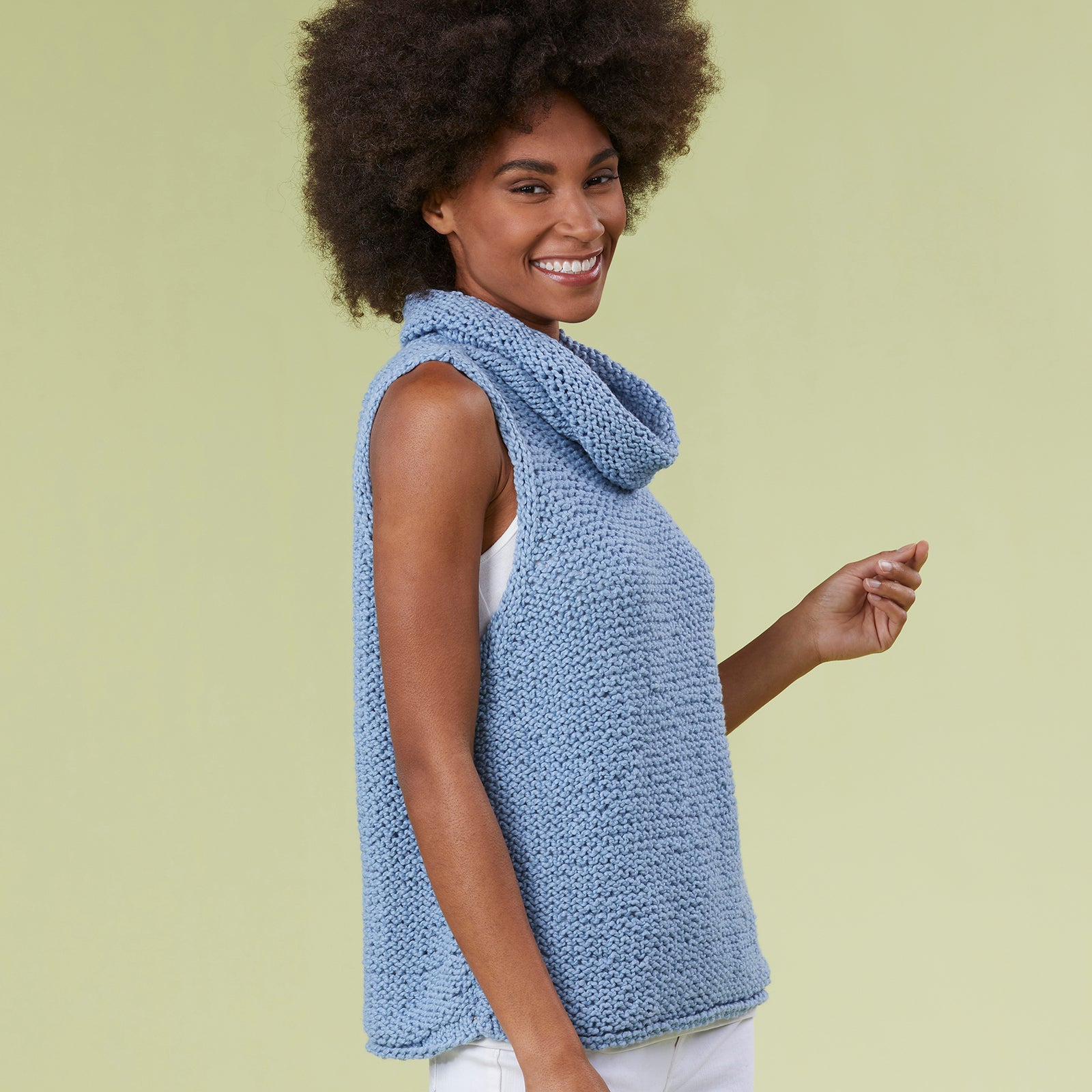 Greenport Tank - Slipover Knitting Pattern for Women in Tahki Yarns Hatteras by Tahki Yarns