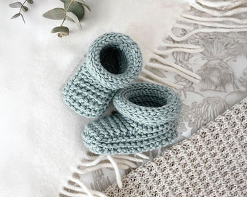 5 sizes - TINYTOES Crochet Booties Pattern