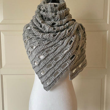 Easy Scarf Pattern: Easy-Drapey One-Rectangle Cowl-Scarf