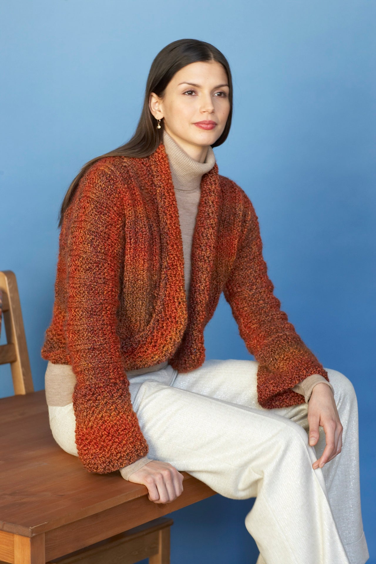 Everyday Flair Bolero in Lion Brand Homespun - 80944AD