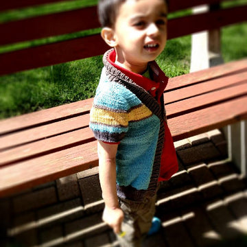 Khel (Child) Contiguous Cardigan