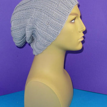 Rib Pattern Super Slouch Hat