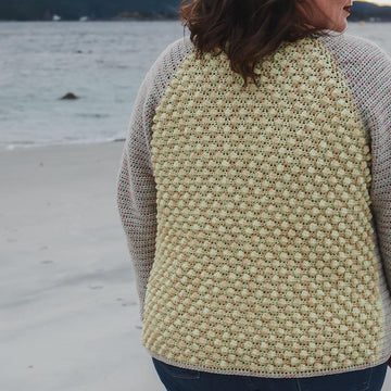 Bobble Stitch Raglan Cardigan
