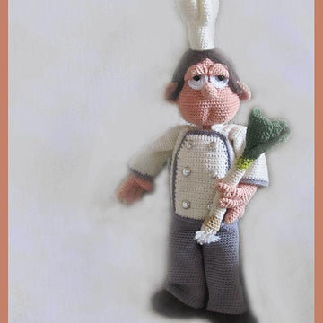 Masterchef Gaston amigurumi doll
