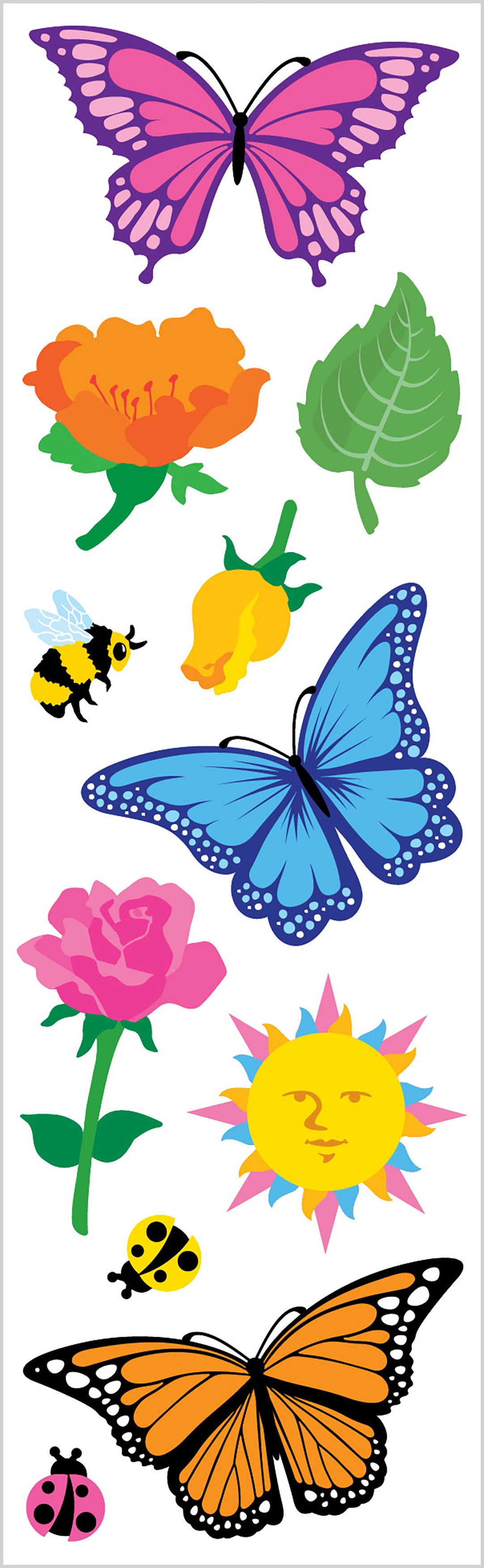 Mrs. Grossman's Stickers - Butterflies & Flowers