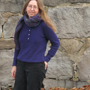 Slip Stitch Short Row Scarf