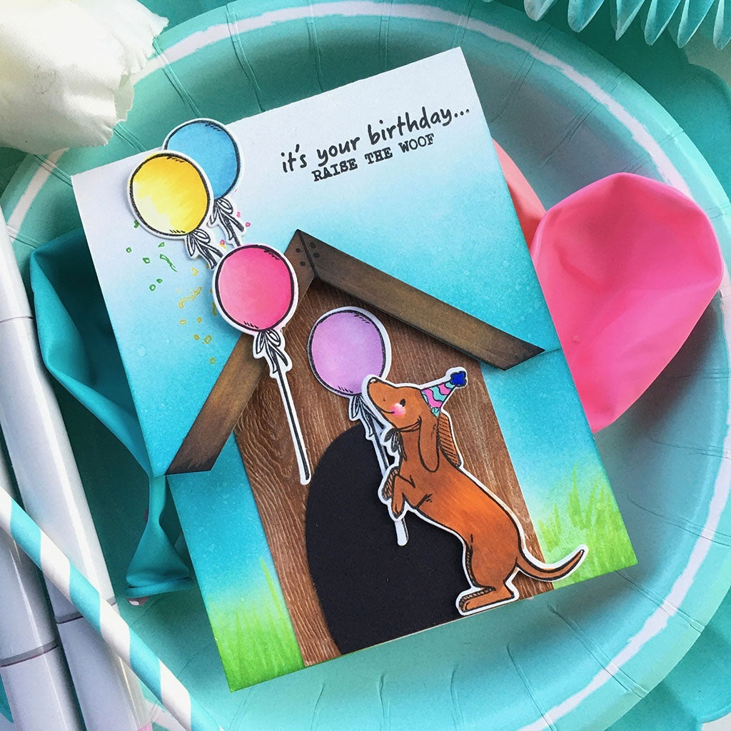 Hero Arts Frame Cut Dies - Birthday Paw-ty