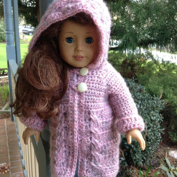 Simply Twists Cardigan For 18 Inch Doll