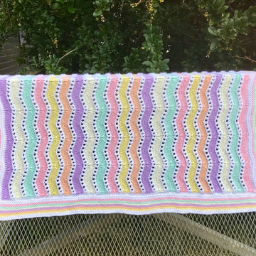 Ice Cream Sundae Ripple Baby Blanket