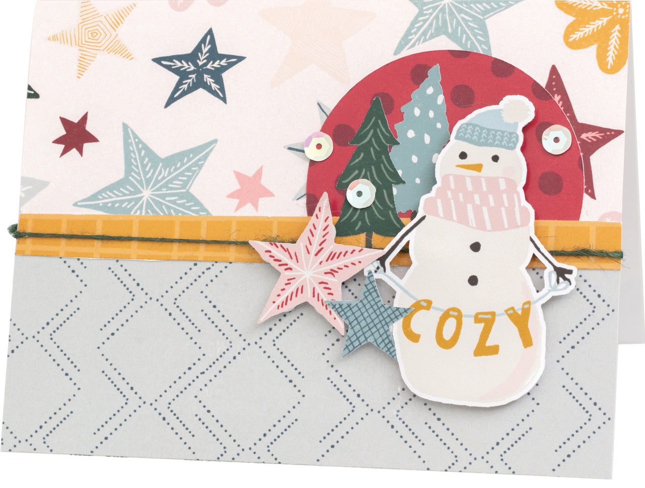 American Crafts Crate Paper Single-Sided Paper Pad 12"X12" 48/Pkg - Snowflake, 24 Designs/2 Each