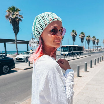 Summer slouchy beanie hat