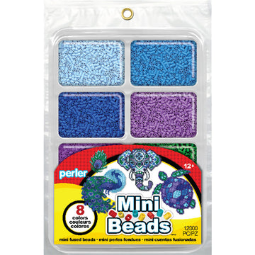 Perler Mini Beads Fused Bead Tray 8,000/Pkg - Cool