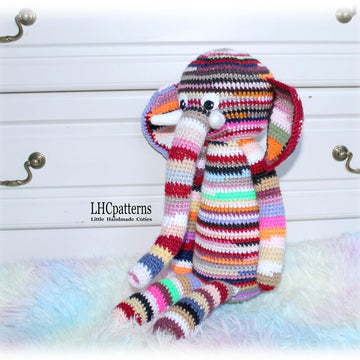 Scrap Yarn Elephant Crochet Pattern