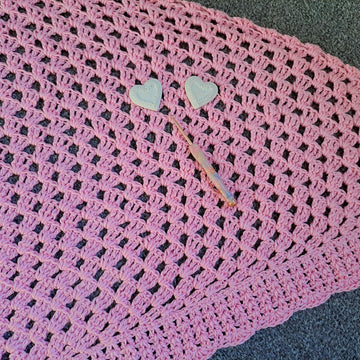 Crochet The Delicate Rose Shawl Pattern