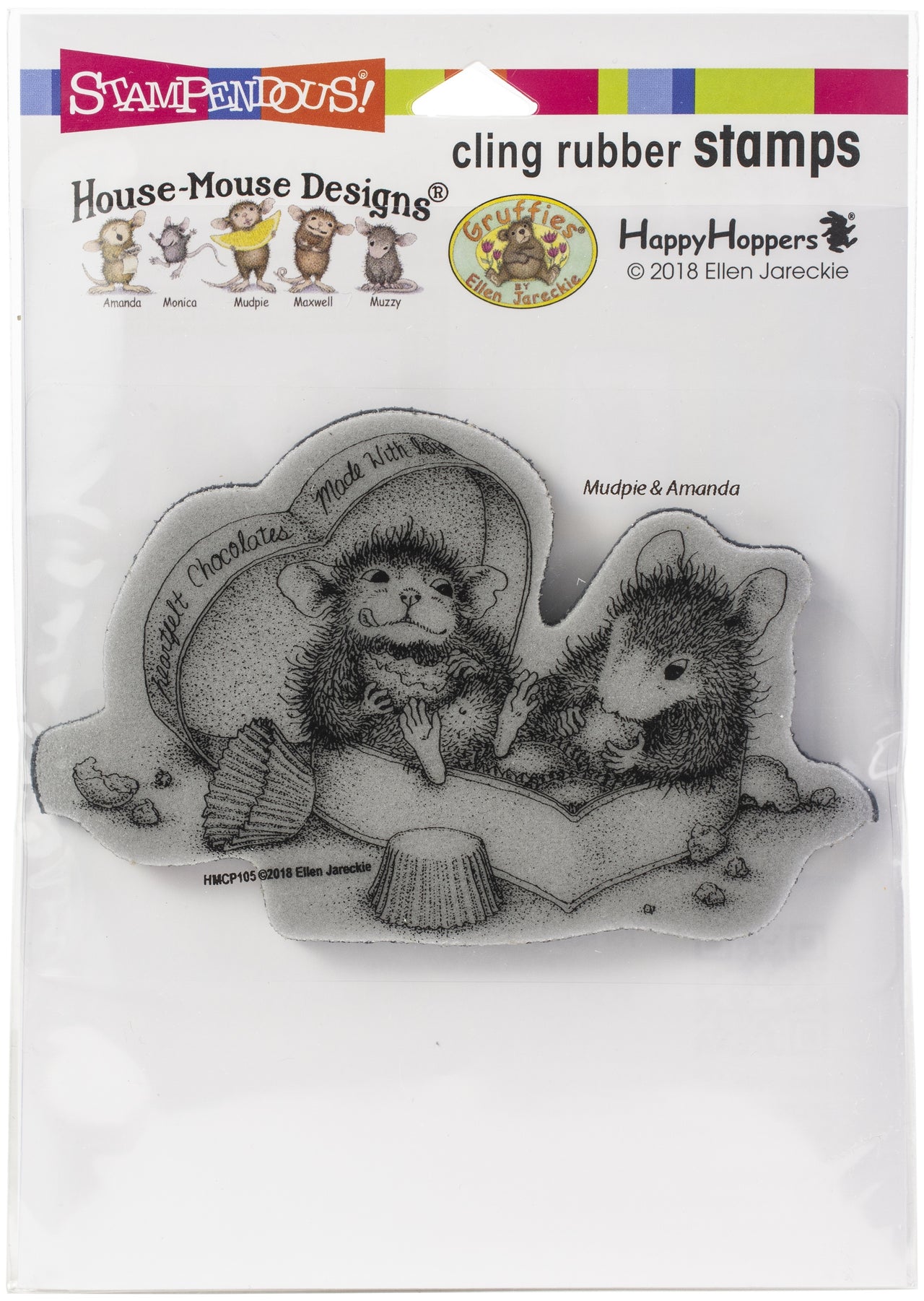 Stampendous House Mouse Cling Stamp - Heartfelt Chocolates