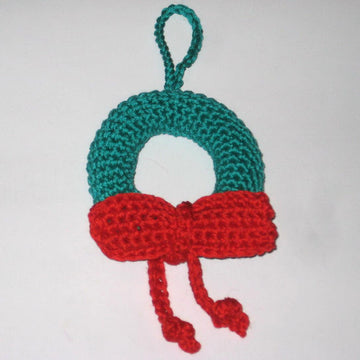 Christmas wreath ornament