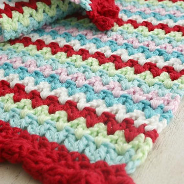 V-Stitch Placemat & Napkin Ring
