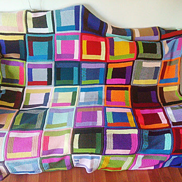Festive Log Cabin Blanket