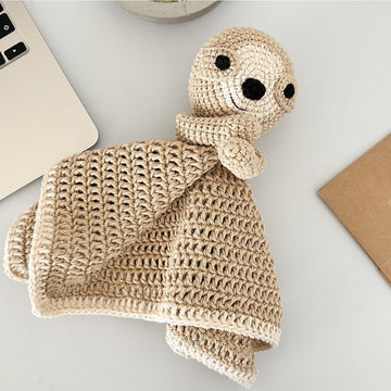 Sloth Baby Lovey Blanket & Rattle Crochet Pattern PDF – Cute Stuffed Toy Tutorial