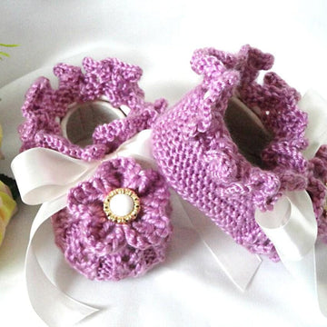 Baby Girl Shoes Newborn Knitted Baby PATTERN