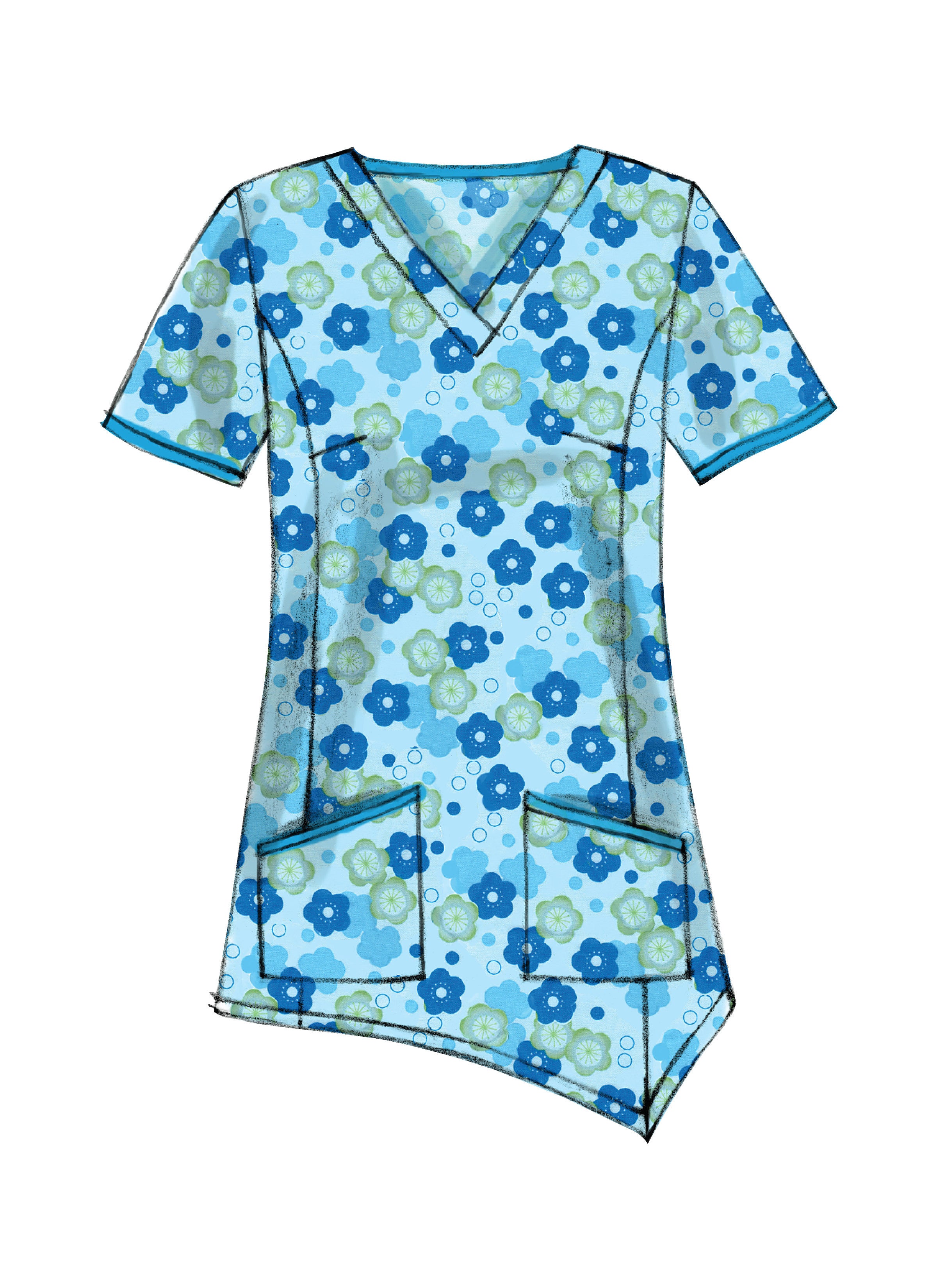 McCall's Misses'/Women's Scrubs Tops and Pants M6473 - Sewing Pattern