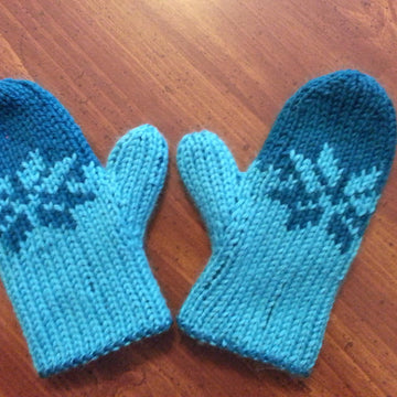 Double Knit Child's Fair Isle Mittens