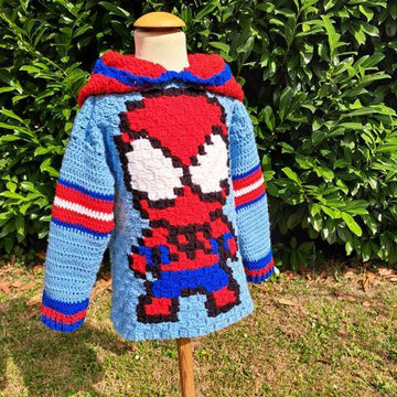 SWEATER SPiDERMAN * C2C hero sweater