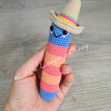 Chunky Worm with Sombrero "Jimmy"