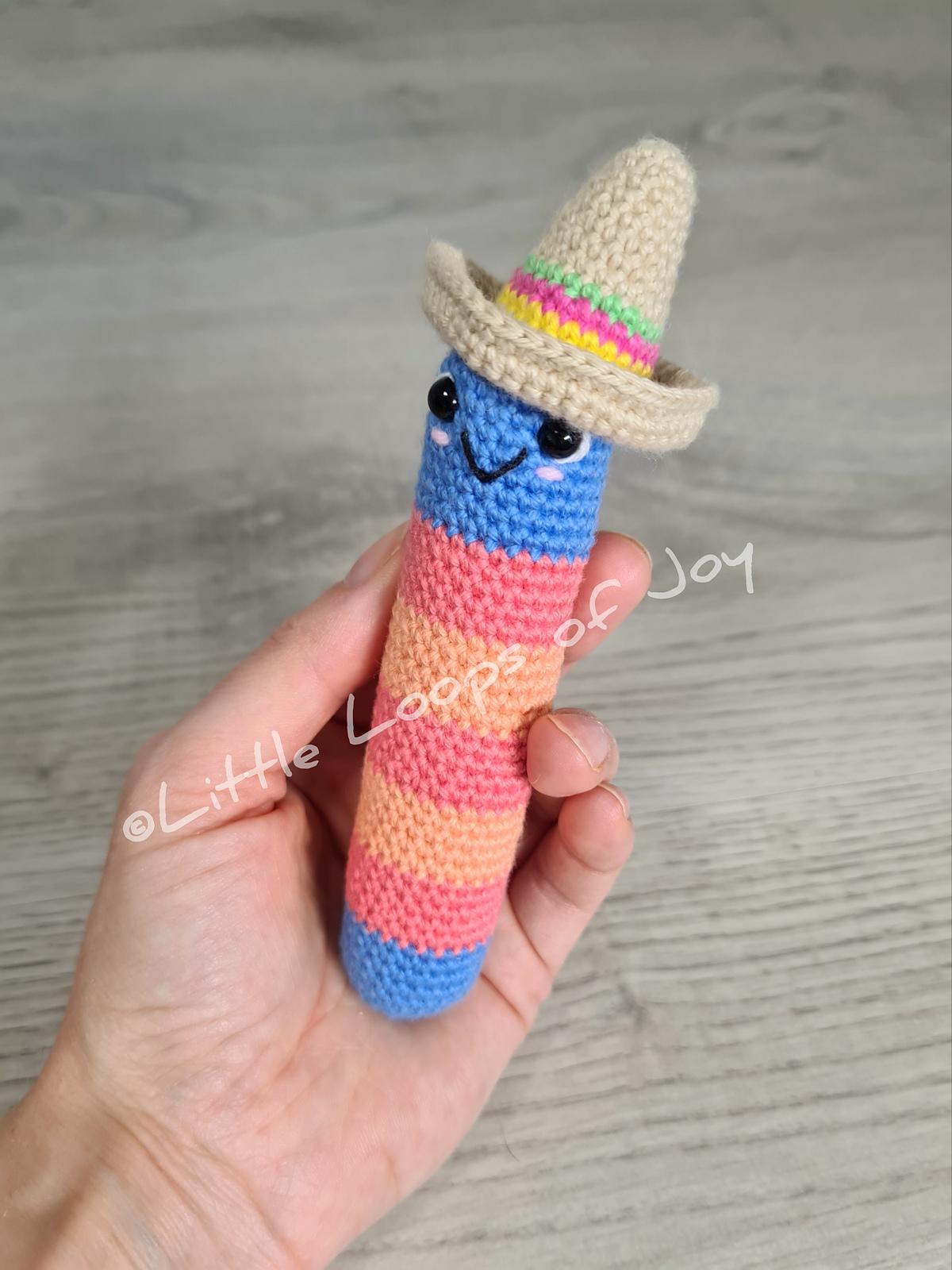 Chunky Worm with Sombrero "Jimmy"