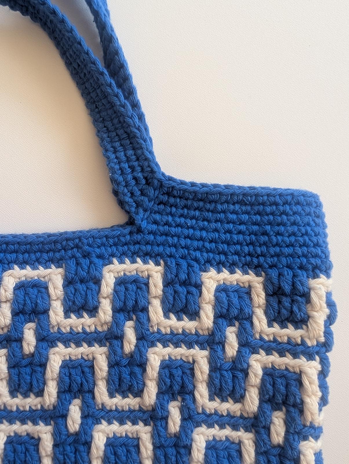 Azure Maze Bag