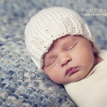 Easy Knit Beanie Hat & Flower 282