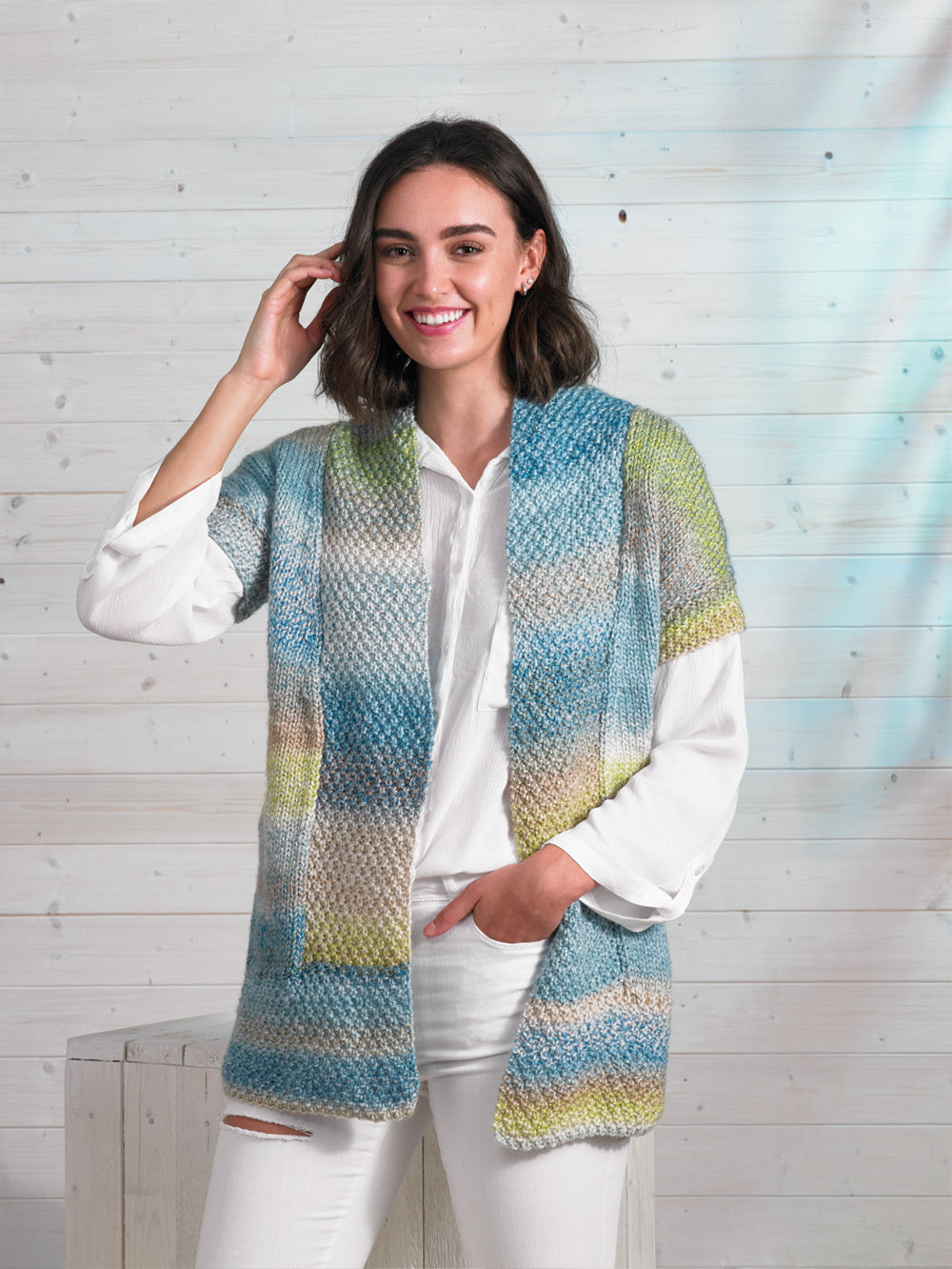 Jacket in James C. Brett Marble Chunky - JB698 - Leaflet