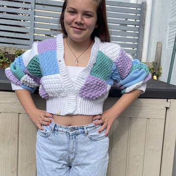 Roodles patchwork crochet cardigan (Harry Styles)