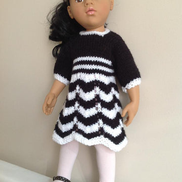 City Chic; Chevron dress for 18" dolls